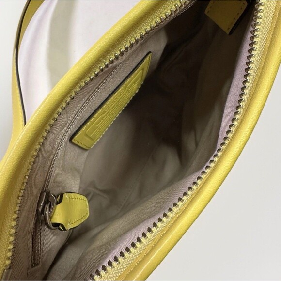Coach Legacy Crossbody Leather Mini Duffle Bag 19901 Yellow - Picture 6 of 7